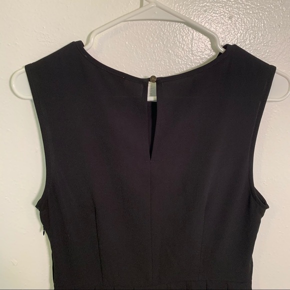 Love 21 Sleeveless Dress Black Pleat Ruffle Waist - Picture 10 of 11